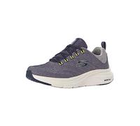 Skechers Vapor Foam Varien, Zapatos Deportivos Hombre, Navy Mesh/Synthetic/Gray Trim, 42 EU