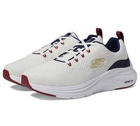Skechers Vapor Foam, Zapatillas Hombre, Malla Blanca sintética Azul Marino y Ribete Rojo, 42.5 EU