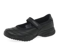 Skechers VELOCITY POUTY, Merceditas para niña, Black Smooth/ Trim, 37 EU
