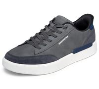 Skechers VERLOMA Radical - Tenis para Hombre, Color carbón sintético/Gamuza, Talla 8