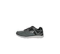 Skechers Verse Flash Point, Sneakers,Sports Shoes Hombre, Gris Negro Y Naranja, 43 EU