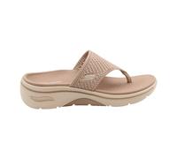 Skechers Go Walk Arch Fit 2.0 Sandal Carrie TonguesMujer, Pardo textil, 38 EU