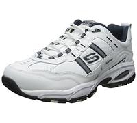 Skechers Vigor 2.0 Serpentine, Zapatillas Hombre, Blanco Gris Oscuro, 44.5 EU