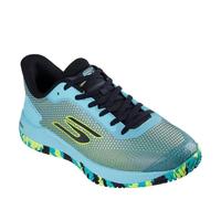 Skechers Viper Court Pro 2.0, Zapatillas Hombre, Aqua Syntehtic/Textile/Multi Trim, 45.5 EU