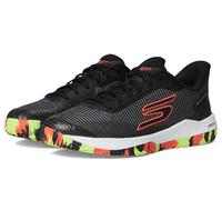 Skechers Viper Court Pro 2.0, Zapatillas Hombre, Tela sintética Negra con Ribete múltiple, 44 EU
