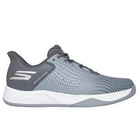 Skechers Viper Court Reload - Tenis sin Cordones para Hombre, Gris/Carbón, 42 EU
