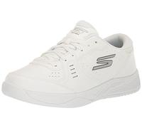 Skechers Viper Court Smash-Athletic - Tenis de Pickleball para Hombre, para Interiores y Exteriores, Ajuste Relajado, Blanco, 8.5 X-Wide
