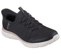 Skechers Virtue Glow - Tenis para Mujer, Color Negro, Talla 6.5