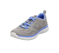 Skechers Virtue Kind Favor, Zapatillas Mujer, Gray Mesh/Blue Trim, 39 EU