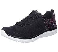 Skechers Virtue, Zapatillas Mujer, Negro/Rosa, 38.5 EU Ancho
