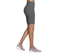 Skechers Walk Go Flex-Pantalón Corto de Ciclismo de Cintura Alta de 10 Pulgadas con Bolsillos, Gris, XX-Large para Mujer