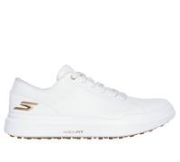 Skechers Waterproof Relaxed Fit: GO GOLF Drive 6 en Blanco/Oro, talla 41