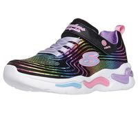 Skechers Wavy Beams, Zapatos deportivos Niñas, Black Textile/Multi Trim, 36 EU