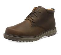Skechers Wenson Osteno, Botín Hombre, Dark Brown Leather, 39.5 EU