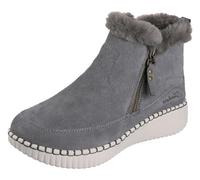 Skechers Wilshire Blvd-Fresh Zip, Botas Cortas al Tobillo Mujer, Oliva, 37 EU