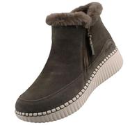 Skechers Wilshire Blvd-Fresh Zip, Botas Cortas al Tobillo Mujer, Oliva, 40 EU