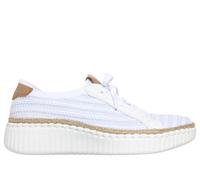 Skechers Wilshire Blvd - Passion Play en Blanco/Plata, talla 38.5, Vegan