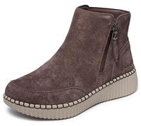 Skechers Wilshire BLVD-Weekend Crush - Botines para mujer, Chocolate, 40 EU