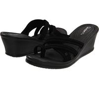 Skechers Women's 37341 Wedge Sandal, Black, 39 EU