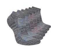 Skechers Women's 6 Pack Low Cut Socks, Gray/Multi, 9-11