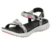 Skechers Women's 600 Spikeless Golf Sandals Shoe, Black/Multi Snake Print, Numeric_6