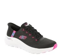 Skechers Women's Arch Fit 2.0 Easy Chic Hands Free Slip-ins Sneaker, BKHP Black Hot Pink, 39 EU