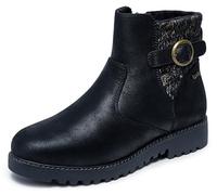 Skechers Women's Arch Fit Marlie-Weekend Chat Ankle Boot, Black, 37.5 EU