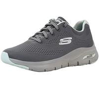 Skechers Women's Arch Fit-Sunny Outlook Sneaker Grey/Mint 7 M US