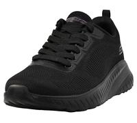 Skechers Women's Bobs Squad Chaos Face Off Sneaker, Black, 6.5 UK Wide