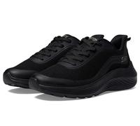 Skechers Women's Bobs Squad Waves-Still Wading Sneaker, Black/Black, 8