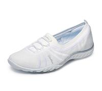 Skechers Breathe Easy-Simple Pleasure, Zapatillas Mujer, White, 40 EU