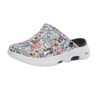 Skechers Women's Cali Gear Clog, Black/Multi, 10