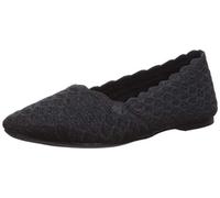 Skechers Women's Cleo-Honeycomb Ballet Flat, Black, 36 EU
