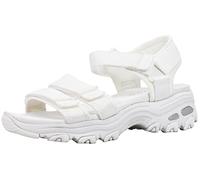 Skechers Women's D-Lites-Fresh Catch Sport Sandal White 9