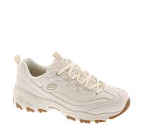 Skechers Women's D Lites Good Neutral Off White Low Top Sneaker Shoes 7.5