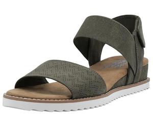 Skechers Women's Desert Kiss Sandal, Olive, 7 M US