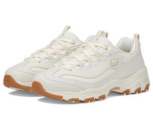 Skechers Women's D'Lites Good Neutral Sneaker, Off White, 6.5