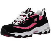 Skechers Women's DLites Interlude Sneaker Black/Pink, 8 M US