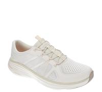 Skechers Women's D'lux Comfort 2.0 Victory Sneaker, Natural, 38 EU