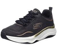 Skechers Women's D'lux Fitness Sneaker, Schwarz, 35.5 EU