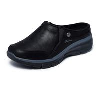 Skechers Women's Easy Going-Latte 2 Mule, Black, 9