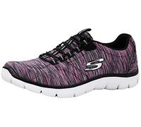 Skechers Women's Empire Fashion Sneaker Black/Hot Pink 6 Wide