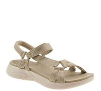 Skechers Women's go 600-Brilliancy Sport Sandal, natural, 6 UK Wide