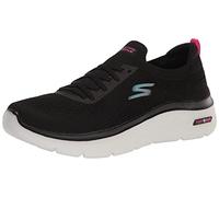 Skechers Women's GO Hyper Burst-Moon Walking Sneaker, Black/Multi, 6.5