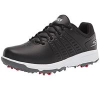 Skechers Women's Go Jasmine Spiked Waterproof Golf Shoe, Black, 7