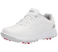 Skechers Women's Go Jasmine Spiked Waterproof Golf Shoe, White, 8