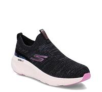 Skechers Women's GO Run Elevate-Indigo Sneaker, Black/Pink, 7
