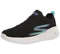 Skechers womens Go Run Fast - Quick Step Sneaker, Black/Aqua, 9.5 US