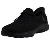 Skechers Women's GO Walk 6 Slip-INS-Lovely Day Sneaker, Black, 9