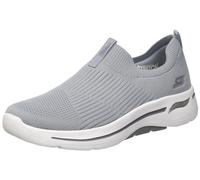 Skechers Women's Go Walk Arch Fit Grateful Sneaker, Gray, 40.5 EU